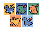 Giant Dino Friends Sticker Pack (Removable, 5 stickers)