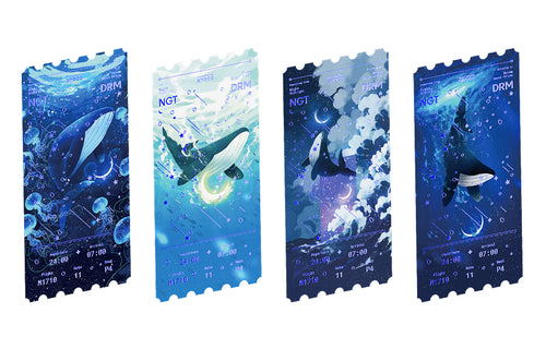 Blue Light Night Postcard Set (4 Designs)