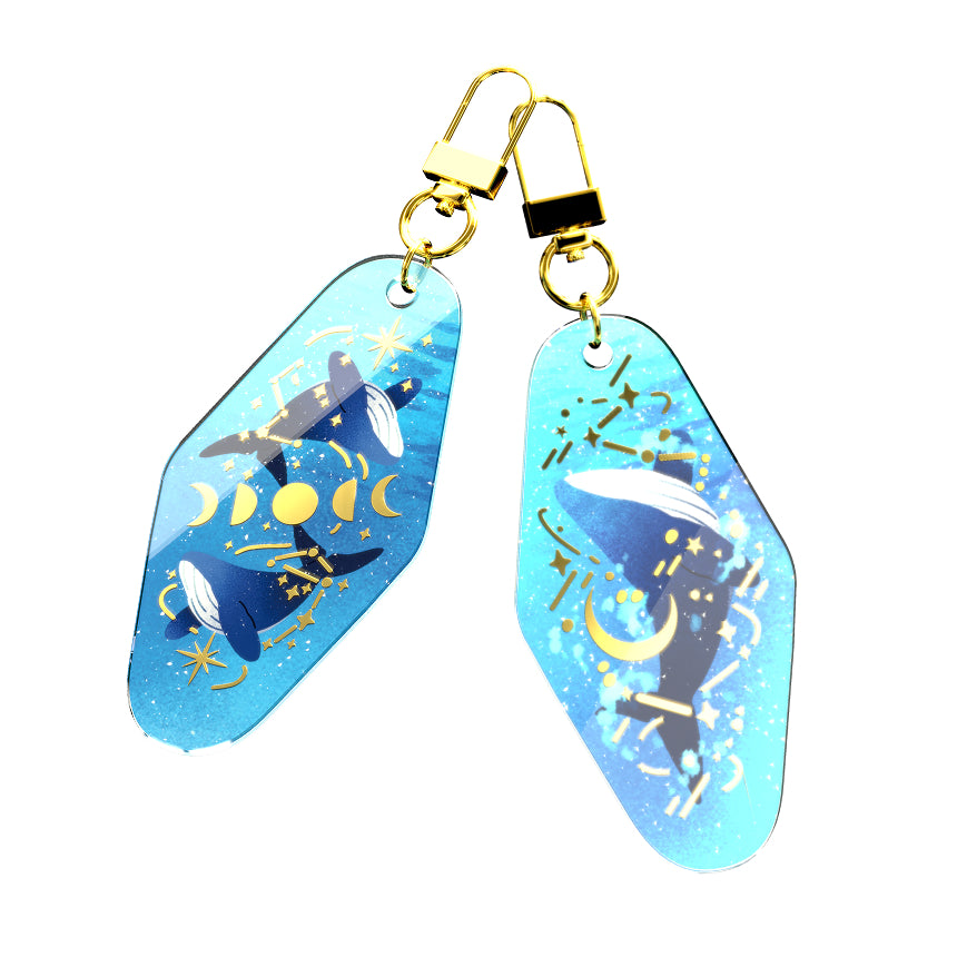 Guardian of Light Gold Acrylic Keychain