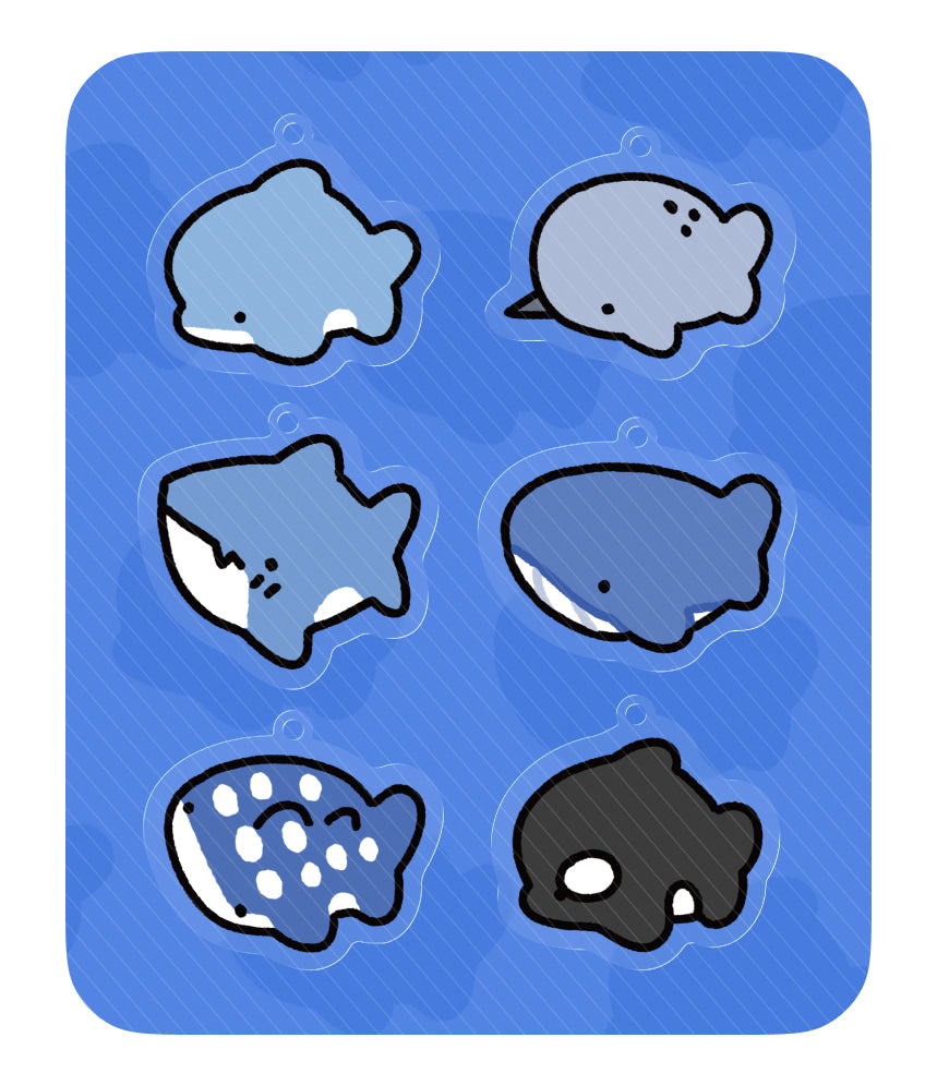 Splash Sea Friends Double-Sided Random Acrylic Keychain