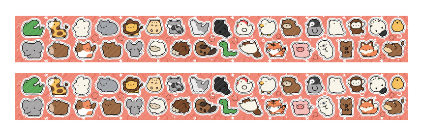 Soft Animal Kiss-Cut Tape