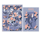 Pink Rose Whale Sticker