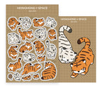 Scruffy Tiger-Cat Sticker
