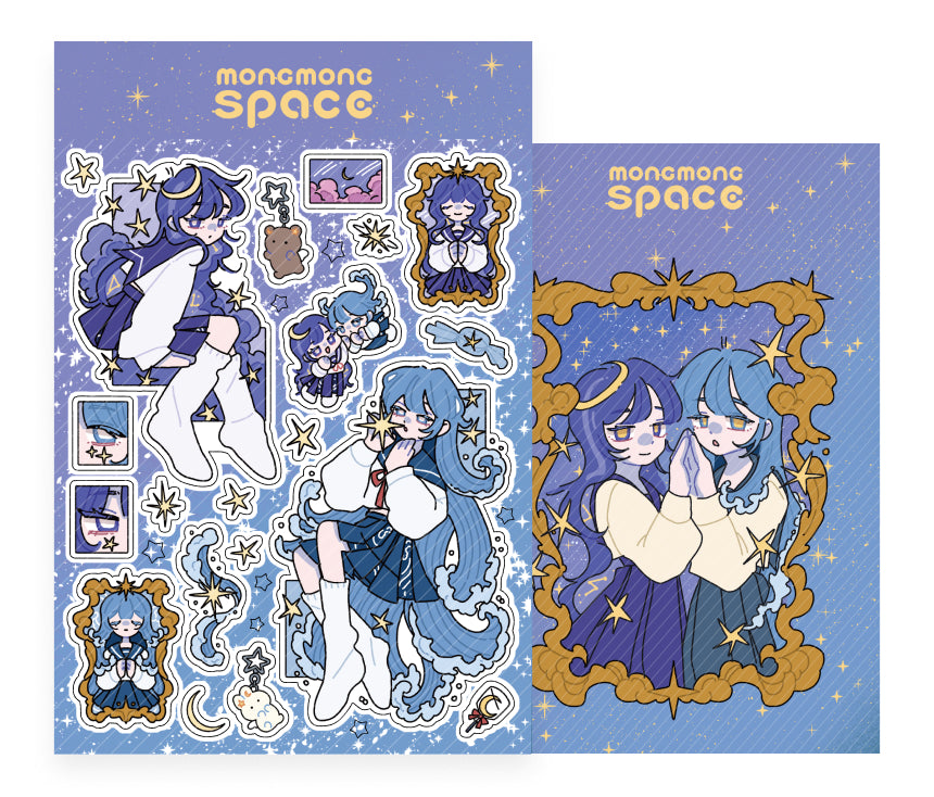 Moonlight Wave Sticker