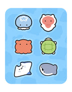 Plop Sea Friends Double-Sided Random Acrylic Keychain
