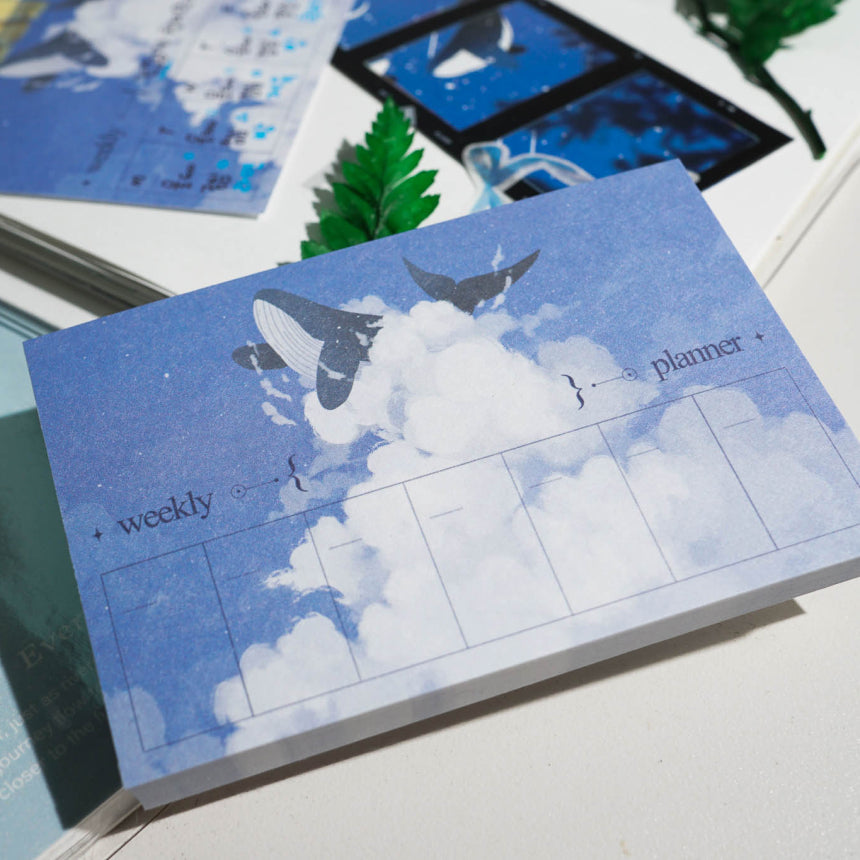 White Silence Weekly Memo Pad