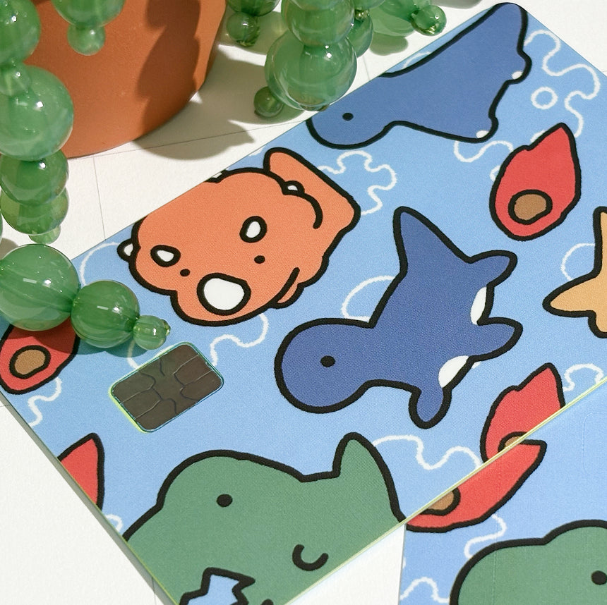 Hungry Dino Credit Card Sticker (2 pcs)