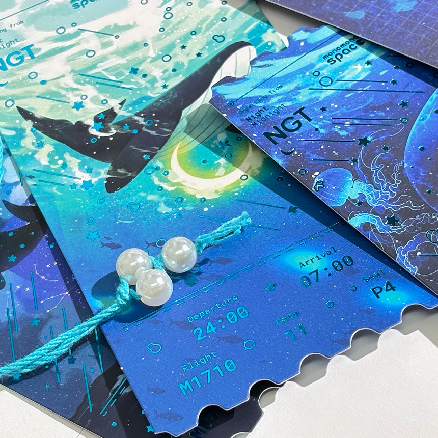 Blue Light Night Postcard Set (4 Designs)