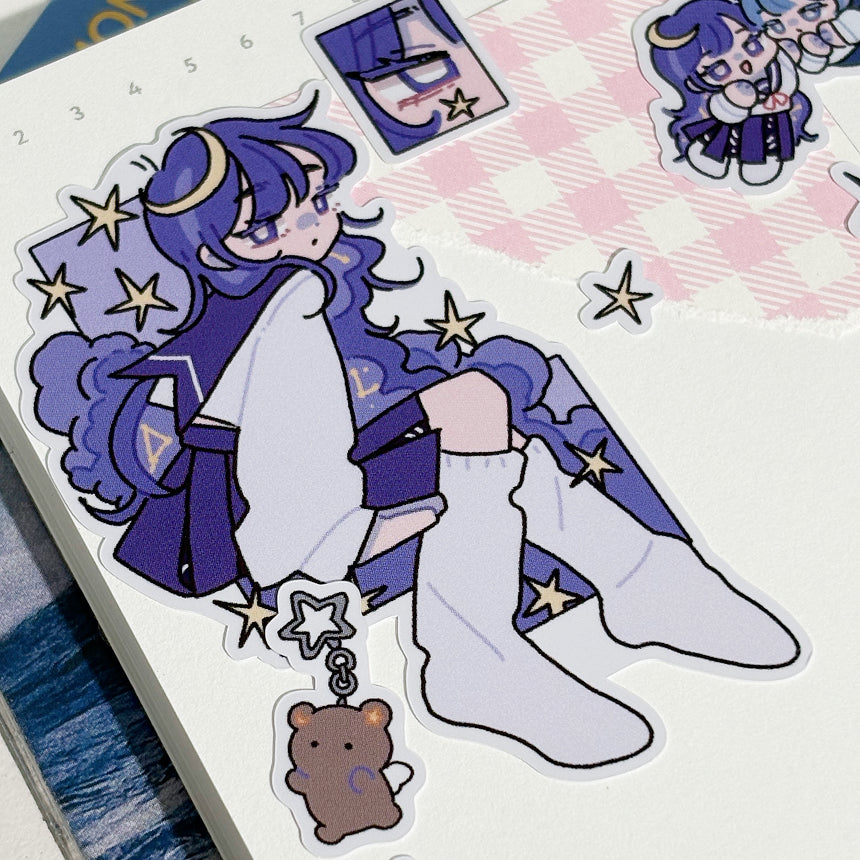 Moonlight Wave Sticker