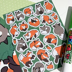 Fluffy Fox Sticker