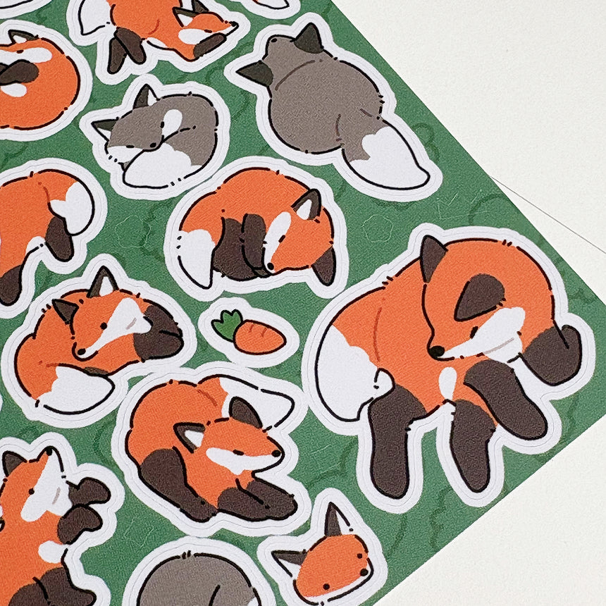 Fluffy Fox Sticker