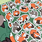 Fluffy Fox Sticker