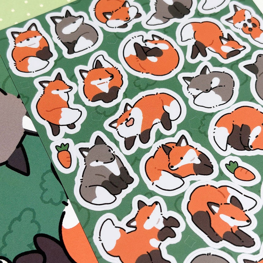 Fluffy Fox Sticker