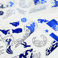 Deep Blue Wave Kiss-Cut Tape