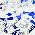 Deep Blue Wave Kiss-Cut Tape