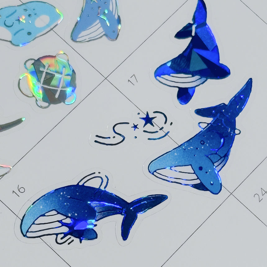 Pieces of Blue Sticker