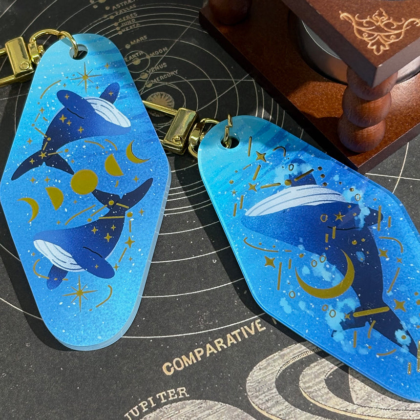 Guardian of Light Gold Acrylic Keychain
