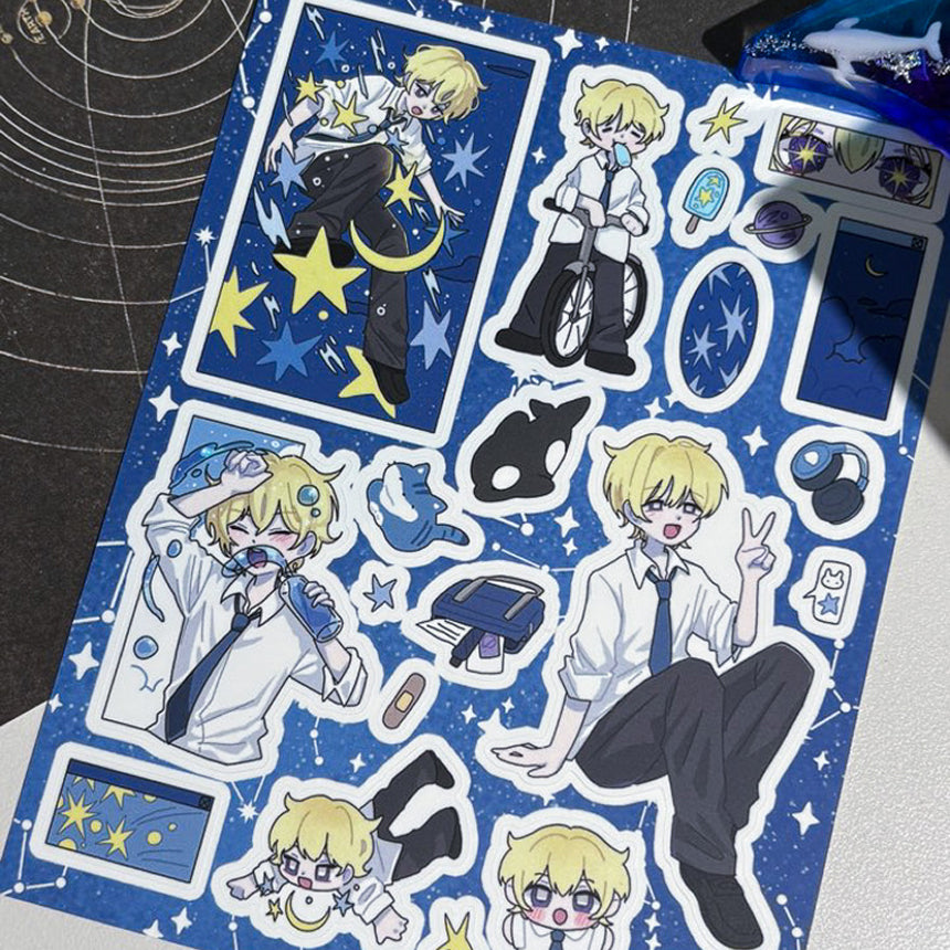 Starlight Over the Sea Sticker
