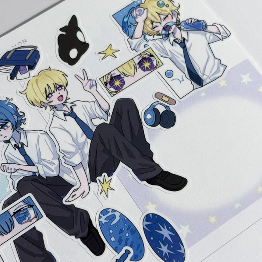 Starlight Over the Sea Sticker