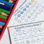Sea Friends 4-Week Challenge Sticky Memo Pad (50 Sheets)