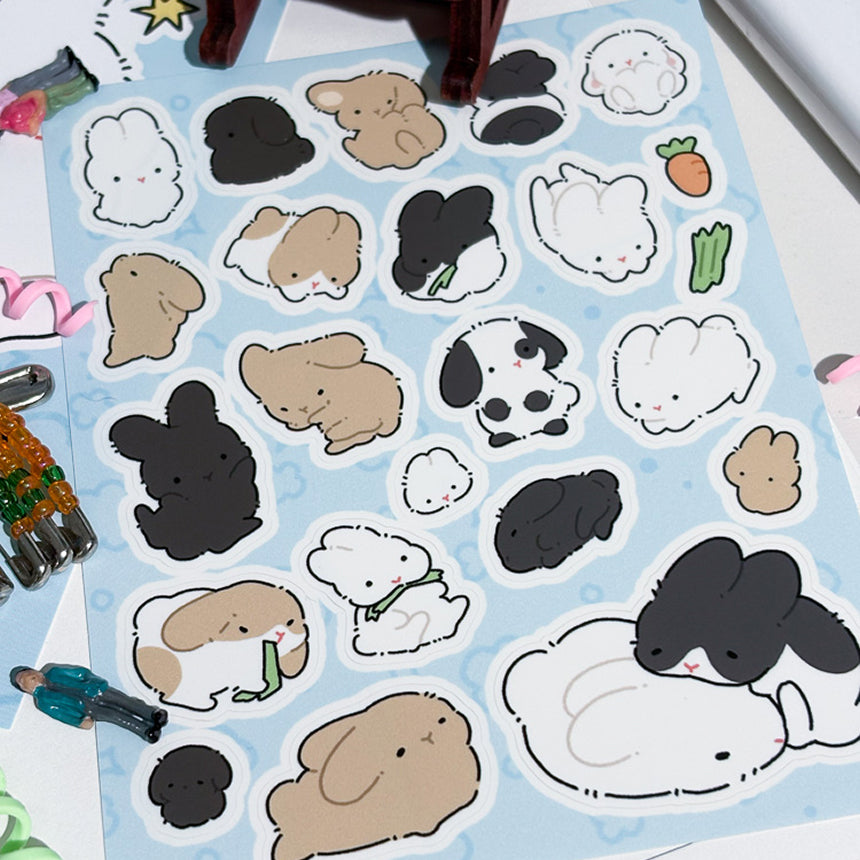 Hoppy Rabbit Seal Sticker