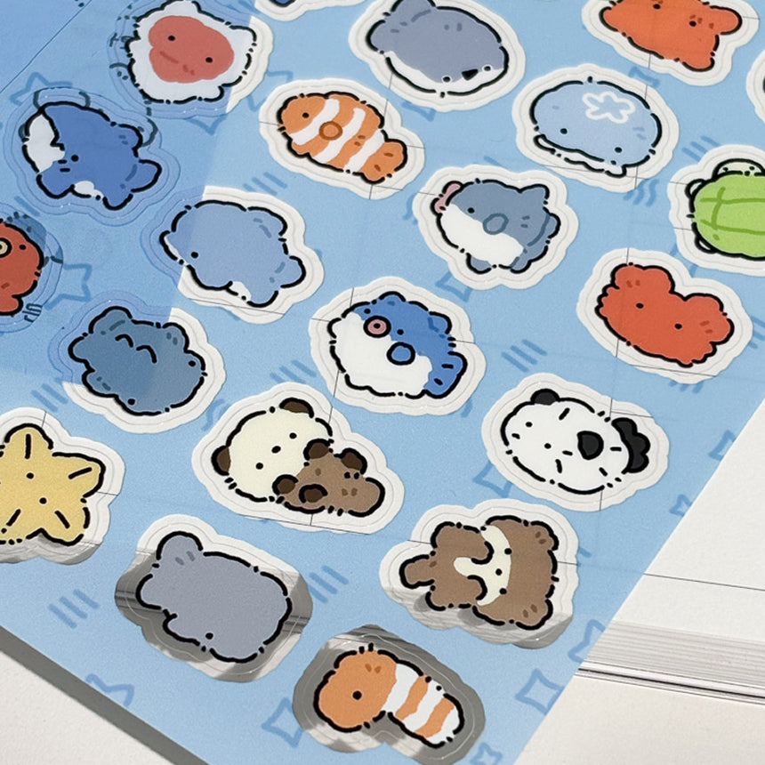 Fluffy Sea Friends Seal Sticker