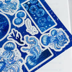 Night of Flowing Light Sticker