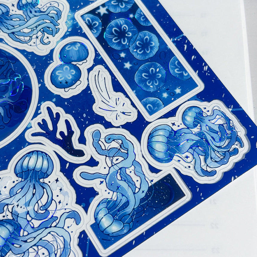 Night of Flowing Light Sticker