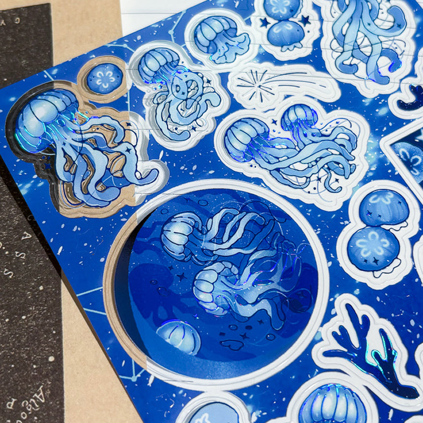Night of Flowing Light Sticker