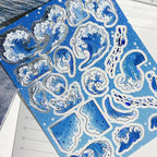 Shattered Waves Sticker