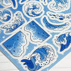 Shattered Waves Sticker