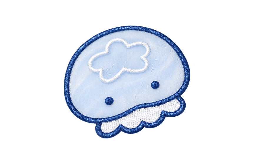 Floating Jellypi Fabric Bookmark