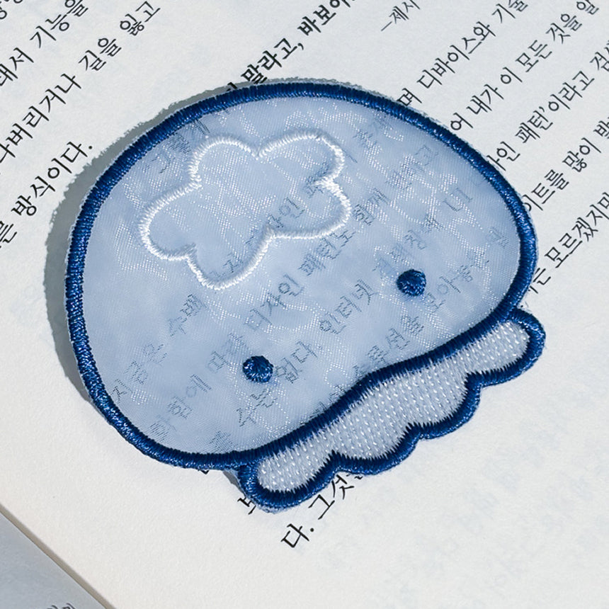 Floating Jellypi Fabric Bookmark