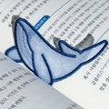 Swimming Whale Fabric Bookmark