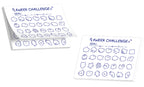 Sea Friends 4-Week Challenge Sticky Memo Pad (50 Sheets)