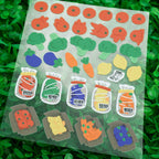 Fancy Veggie Shop Sticker