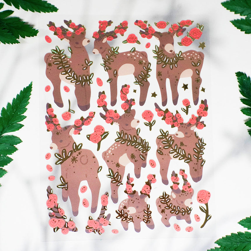 Rosy Deer Sticker