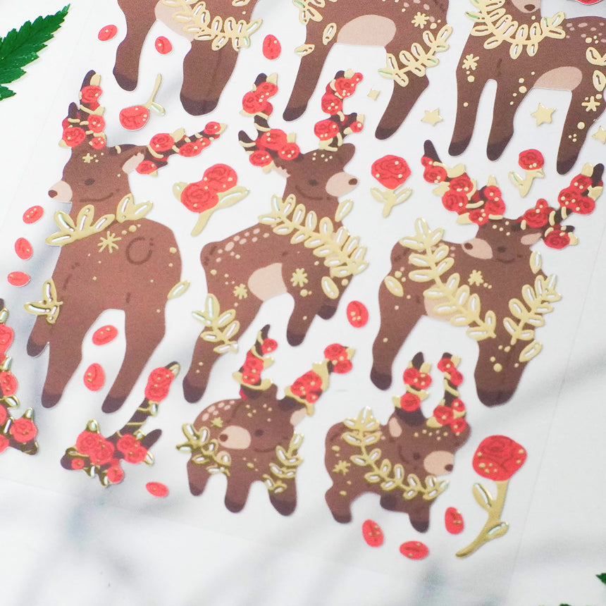 Rosy Deer Sticker