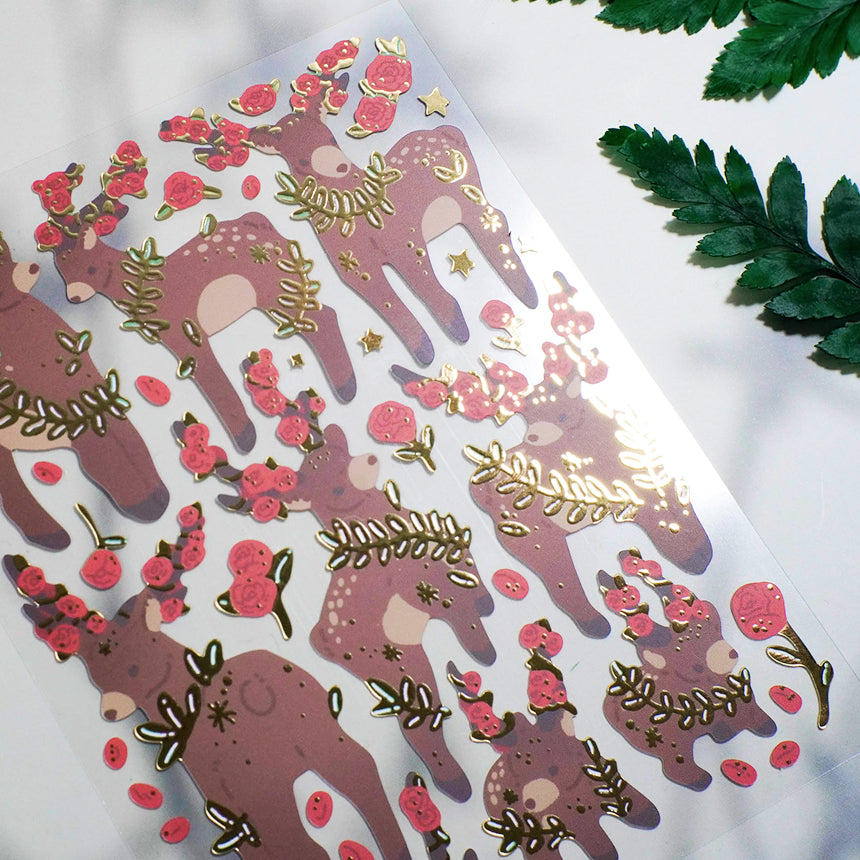 Rosy Deer Sticker