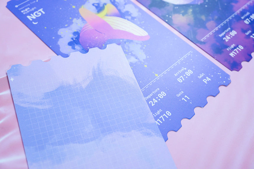 Purple Clouds Postcard Set (4 Designs)