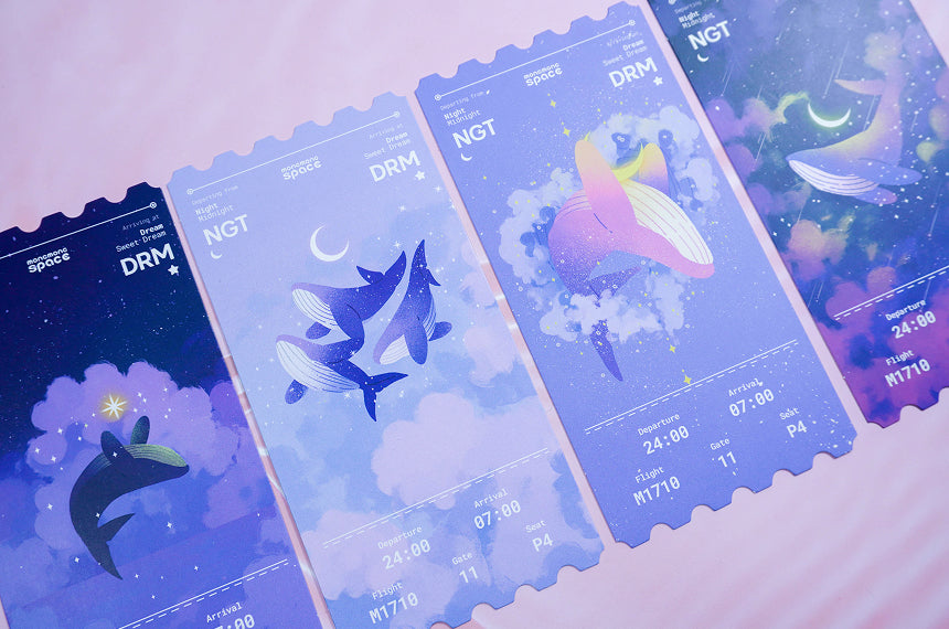 Purple Clouds Postcard Set (4 Designs)