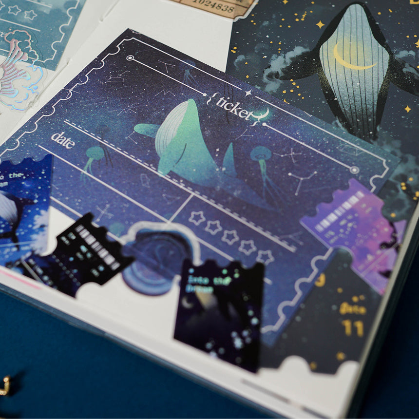 Starlight Sea Ticket Memo Pad