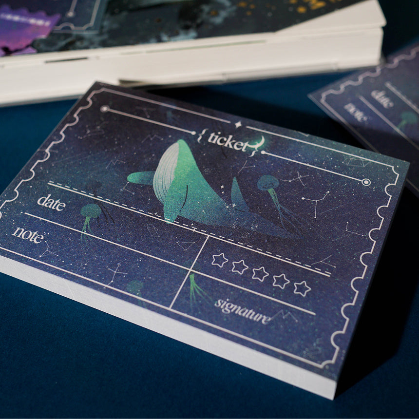 Starlight Sea Ticket Memo Pad