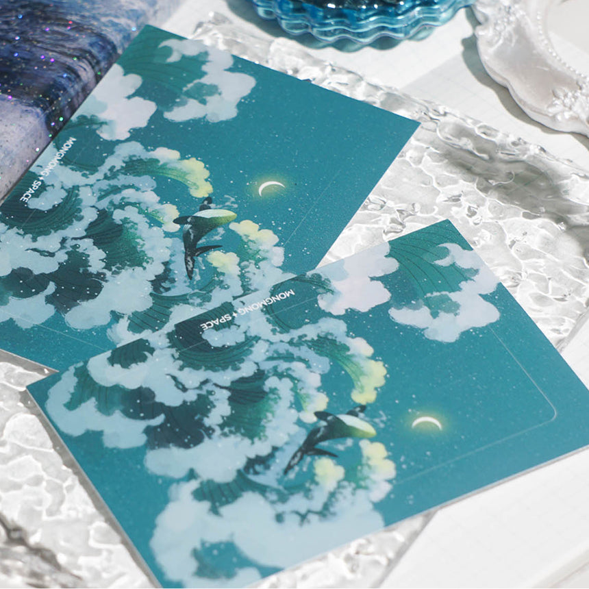 Soaring Waves Credit Card Sticker (2 pcs)