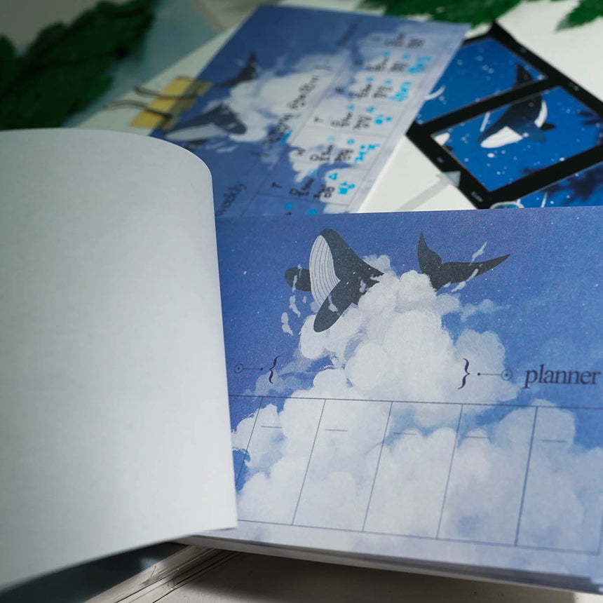 White Silence Weekly Memo Pad