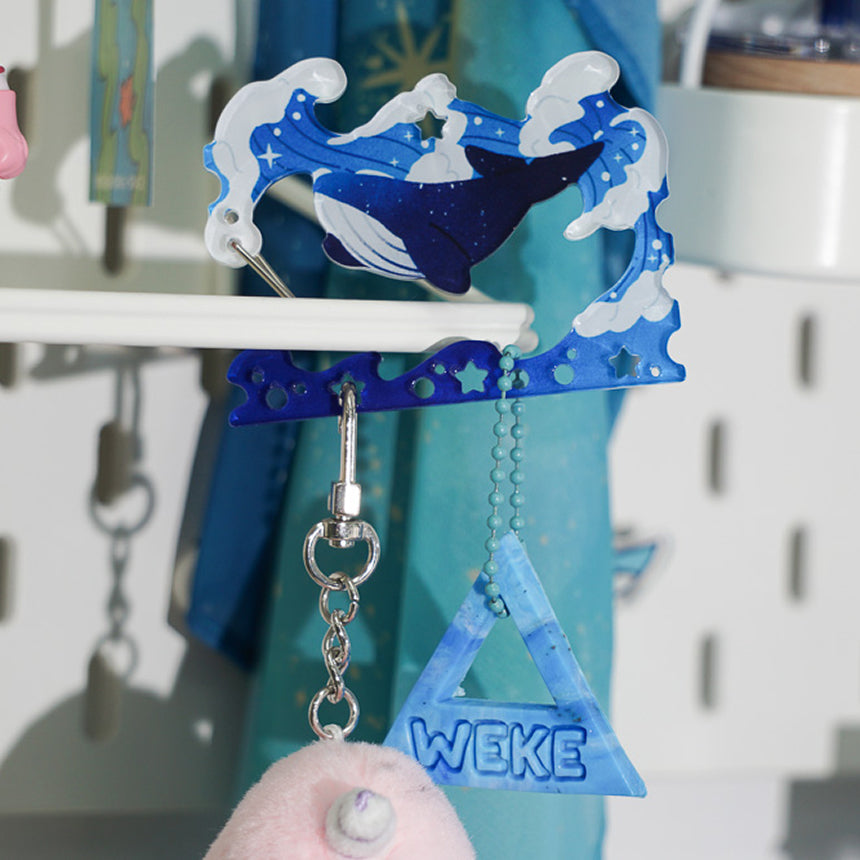Moonlight Wave Acrylic Carabiner