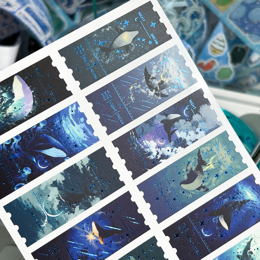 Deep Blue Night Sticker