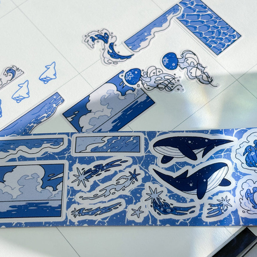 Shimmering Sea Kiss-Cut Tape