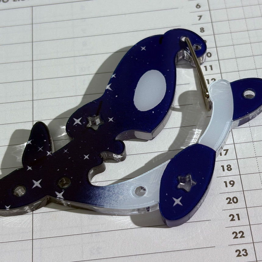 Midnight Hour Acrylic Carabiner