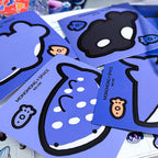 Giant Whale Friends Sticker Pack (Removable, 5 stickers)